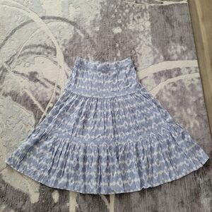 George Blue & White Women Maxi Skirt Size L